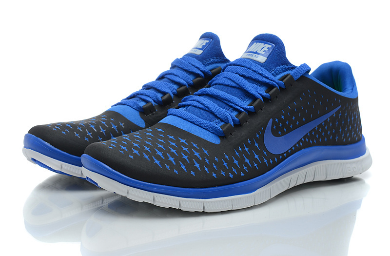 Hot Nike Free3.0 Men Shoes Black/Blue